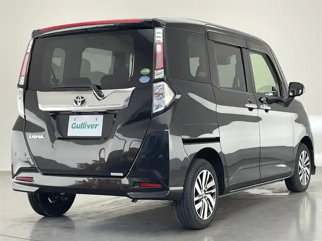トヨタ タンク カスタムG 愛知県 2020(令2)年 6.7万km ブラックマイカメタリック 純正９型ナビ　フルセグＴＶ　純正フロントスポイラー　Ｂｌｕｅｔｏｏｔｈ　全方位カメラ　両側電動スライドドア　前後ドラレコ　ＥＴＣ　シートヒーター　ＬＥＤヘッドライト　衝突軽減　レーダー探知機　禁煙車