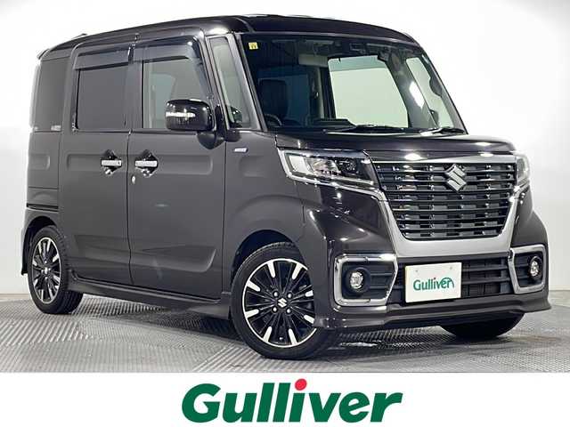 スズキ スペーシア カスタム HYBRID XS 広島県 2018(平30)年 4.9万km アーバンブラウンパールメタリック 社外ナビ/両側パワースライドドア/バックカメラ/シートヒーター/デュアルセンサーブレーキサポート/車線逸脱警報/オートハイビーム/リヤパーキングソナー/LEDヘッドランプ/純正15インチAW/ETC/ドライブレコーダー