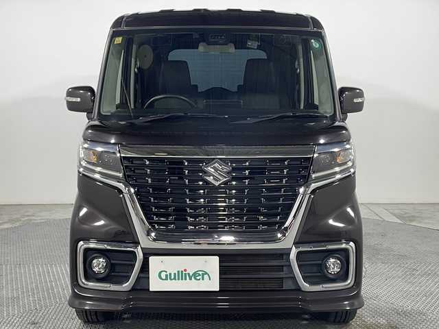 スズキ スペーシア カスタム HYBRID XS 広島県 2018(平30)年 4.9万km アーバンブラウンパールメタリック 社外ナビ/両側パワースライドドア/バックカメラ/シートヒーター/デュアルセンサーブレーキサポート/車線逸脱警報/オートハイビーム/リヤパーキングソナー/LEDヘッドランプ/純正15インチAW/ETC/ドライブレコーダー