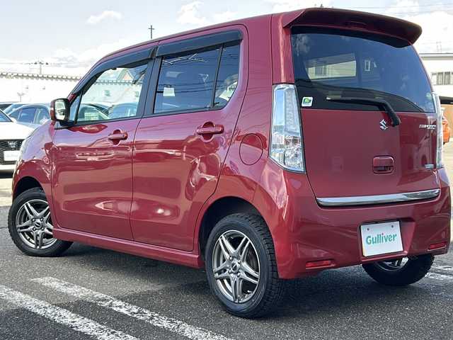 スズキ ワゴンＲ スティングレー X 秋田県 2014(平26)年 4.9万km フェニックスレッドパール 社外メモリナビ/社外CD、DVD、BT、TV/社外14インチAW/運助シートヒーター/４WD/取説、保証書