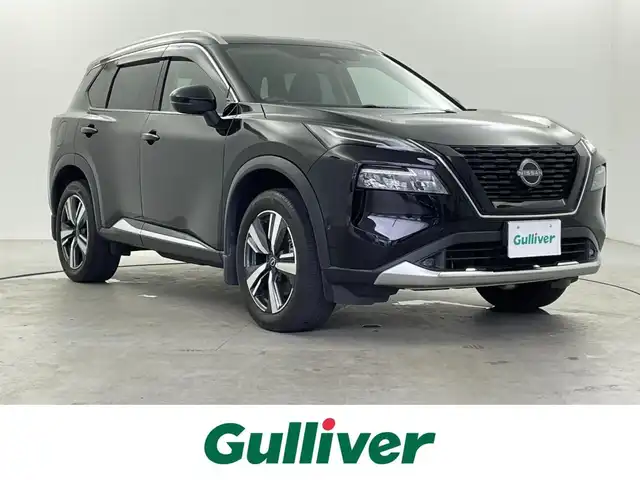 日産 エクストレイル G e－4ORCE 福井県 2023(令5)年 3.7万km ダイヤモンドブラック ４WD/プロパイロット/・衝突軽減ブレーキ/・車線逸脱警報機能/・レーンキープアシスト/・クルーズコントロール（追従有）/12.3インチコネクトナビ/【AM/FM/Bluetooth/フルセグTV】/アラウンドビューモニター/ETC2.0/電動リアゲート/レザーシート/パワーシート/シートヒーター（全席）/ハンドルヒーター/プッシュスタート/スマートキー/オートライト/LEDヘッドライド/LEDフォグライド/電源ソケット（ＤＣ１２Ｖ）/・ワイヤレス充電器/・ＵＳＢ電源ポート（ＴＹＰＥ－Ｃ）/・１００Ｖ　ＡＣ電源（１５００Ｗ）