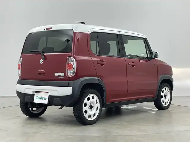 スズキ ハスラー Jスタイル 埼玉県 2015(平27)年 10.7万km フェニックスレッドパール/ホワイト2トーンルーフ 社外ナビ　バックカメラ　シートヒーター　ＥＴＣ　ドライブレコーダー　レーダーブレーキサポート　ステアリングスイッチ　スマートキー　プッシュスタート　オートライト　ＬＥＤヘッドライト　地デジフルセグ