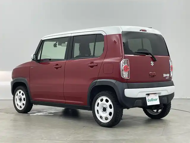 スズキ ハスラー Jスタイル 埼玉県 2015(平27)年 10.7万km フェニックスレッドパール/ホワイト2トーンルーフ 社外ナビ　バックカメラ　シートヒーター　ＥＴＣ　ドライブレコーダー　レーダーブレーキサポート　ステアリングスイッチ　スマートキー　プッシュスタート　オートライト　ＬＥＤヘッドライト　地デジフルセグ