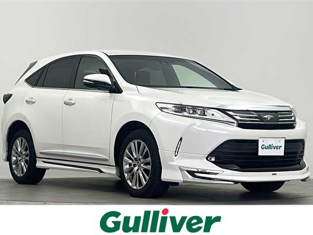 トヨタ ハリアー プレミアム 大阪府 2019(平31)年 4.7万km ホワイトパールクリスタルシャイン 社外10インチナビ(ALPINE/EX10Z)/・フルセグTV/・Bluetooth/・CD/DVD/・USB接続/モデリスタエアロ/トヨタセーフティセンス/・プリクラッシュセーフティー/・パーキングサポートブレーキ/・レーダークルーズコントロール/・nanoe/茶革シート/前席パワーシート/バックカメラ/LEDヘッドライト/保証書/取扱説明書/点検記録簿