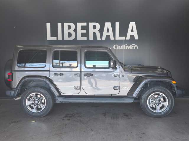 クライスラー・ジープ ジープ ラングラー アンリミテッド サハラ 群馬県 2019(令1)年 2.2万km グラニトクリスタル ACC/フロント＆サイド＆バックカメラ/ブラインドスポットアシスト/フルセグTV/純正ナビ/LEDヘッドライト/アンドロイドオート/ETC2.0/スマートキー/パークアシスト/プッシュスタート