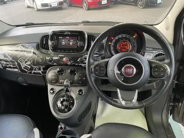 フィアット ５００ ジェニオ 和歌山県 2017(平29)年 7.6万km ガンＭ 150台限定車/ポルトローナ・フラウ製レザーシート/HIDヘッドライト/純正オーディオ・USB・Bluetooth・AUX/ガラスルーフ/コーナーセンサー/キーレス/前後ドライブレコーダー/スペアキー