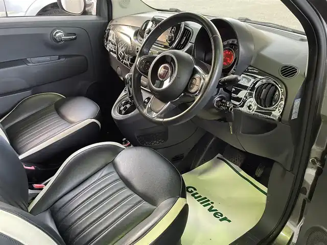 フィアット ５００ ジェニオ 和歌山県 2017(平29)年 7.6万km ガンＭ 150台限定車/ポルトローナ・フラウ製レザーシート/HIDヘッドライト/純正オーディオ・USB・Bluetooth・AUX/ガラスルーフ/コーナーセンサー/キーレス/前後ドライブレコーダー/スペアキー