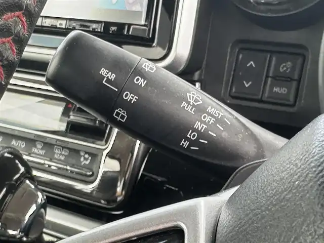 スズキ スペーシア カスタム HYBRID XS ターボ 新潟県 2019(平31)年 9.5万km スチールシルバーM 禁煙車/ディーラーOP8型ナビ/（CD/DVD/BT/フルセグTV/SD/FM/AM）/スズキセーフティサポート/・デュアルセンサーブレーキサポート（衝突被害軽減ブレーキ）/・車線逸脱警報機能/・標識認識機能/・アダプティブクルーズコントロール（ACC）/・オートハイビーム/BLITZ車高調/バック・サイドカメラ/ETC/前後ドライブレコーダー/前席シートヒーター/両側パワースライドドア/クルーズコントロール/ハーフレザーシート/アイドリングストップ/革巻きステアリング/サーキュレーター/LEDヘッドライト/純正ドアバイザー/純正フロアマット/社外15インチAW