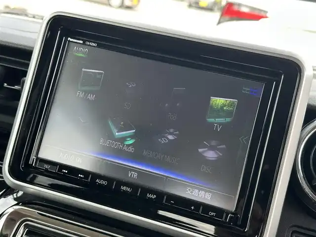 スズキ スペーシア カスタム HYBRID XS ターボ 新潟県 2019(平31)年 9.5万km スチールシルバーM 禁煙車/ディーラーOP8型ナビ/（CD/DVD/BT/フルセグTV/SD/FM/AM）/スズキセーフティサポート/・デュアルセンサーブレーキサポート（衝突被害軽減ブレーキ）/・車線逸脱警報機能/・標識認識機能/・アダプティブクルーズコントロール（ACC）/・オートハイビーム/BLITZ車高調/バック・サイドカメラ/ETC/前後ドライブレコーダー/前席シートヒーター/両側パワースライドドア/クルーズコントロール/ハーフレザーシート/アイドリングストップ/革巻きステアリング/サーキュレーター/LEDヘッドライト/純正ドアバイザー/純正フロアマット/社外15インチAW