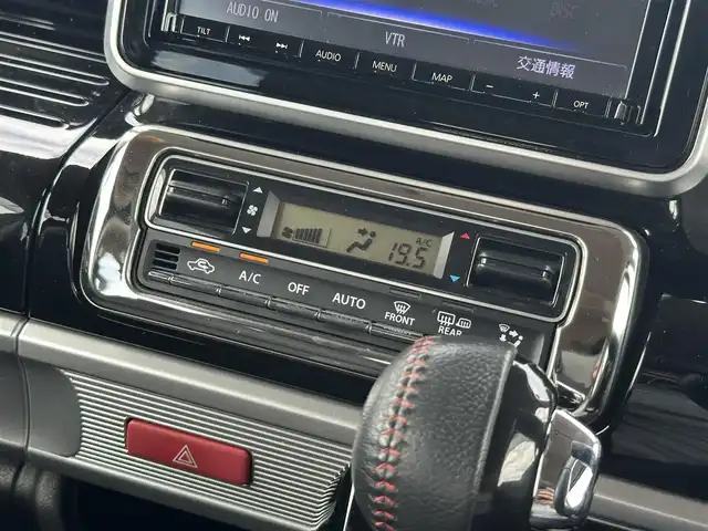 スズキ スペーシア カスタム HYBRID XS ターボ 新潟県 2019(平31)年 9.5万km スチールシルバーM 禁煙車/ディーラーOP8型ナビ/（CD/DVD/BT/フルセグTV/SD/FM/AM）/スズキセーフティサポート/・デュアルセンサーブレーキサポート（衝突被害軽減ブレーキ）/・車線逸脱警報機能/・標識認識機能/・アダプティブクルーズコントロール（ACC）/・オートハイビーム/BLITZ車高調/バック・サイドカメラ/ETC/前後ドライブレコーダー/前席シートヒーター/両側パワースライドドア/クルーズコントロール/ハーフレザーシート/アイドリングストップ/革巻きステアリング/サーキュレーター/LEDヘッドライト/純正ドアバイザー/純正フロアマット/社外15インチAW