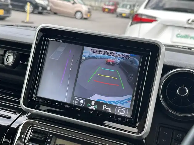 スズキ スペーシア カスタム HYBRID XS ターボ 新潟県 2019(平31)年 9.5万km スチールシルバーM 禁煙車/ディーラーOP8型ナビ/（CD/DVD/BT/フルセグTV/SD/FM/AM）/スズキセーフティサポート/・デュアルセンサーブレーキサポート（衝突被害軽減ブレーキ）/・車線逸脱警報機能/・標識認識機能/・アダプティブクルーズコントロール（ACC）/・オートハイビーム/BLITZ車高調/バック・サイドカメラ/ETC/前後ドライブレコーダー/前席シートヒーター/両側パワースライドドア/クルーズコントロール/ハーフレザーシート/アイドリングストップ/革巻きステアリング/サーキュレーター/LEDヘッドライト/純正ドアバイザー/純正フロアマット/社外15インチAW