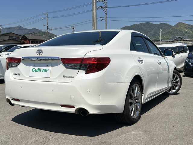 トヨタ マークＸ PREMIUM 山口県 2014(平26)年 16.6万km ホワイトパールクリスタルシャイン 純正HDD７型ナビ/バックカメラ/ハーフレザーシート/前席パワーシート＆シートヒーター/クルーズコントロール/コーナーセンサー/横滑り防止装置/Wエアバック/カーテンエアバック