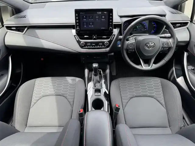 トヨタ カローラ スポーツ ハイブリッドG Z 滋賀県 2020(令2)年 4.3万km プラチナホワイトパールマイカ 禁煙車/純正９インチナビ/　(Bluetooth・フルセグTV・DVD・CD・USB)/前方ドライブレコーダー/ETC/バックカメラ/前席シートヒーター/レーンキープアシスト/プリクラッシュセーフティ/LEDオートライト/オートハイビーム/ステアリングスイッチ/スマートキー/プッシュスタート/電動格納ミラー/ブラインドスポットモニター/オートエアコン