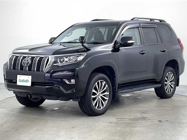 トヨタ ランドクルーザー プラド TX Lパッケージ 道央・札幌 2019(平31)年 4.9万km ブラック 登録時48782km/禁煙車/ワンオーナー/ALPINEナビ(AM/FM/フルセグ/CD/DVD/Blotooth/USB)/ALPINEフリップダウンモニター/黒革シート/前席シートヒーター/前席エアシート/前席パワーシート/ETC/ドラレコ/レーダークルーズコントロール/オートライト/オートハイビーム/ルーフレール/プリクラッシュ/レーンキープアシスト/コーナーセンサー/純正アルミホイール/プッシュスタート/スマートキー×2
