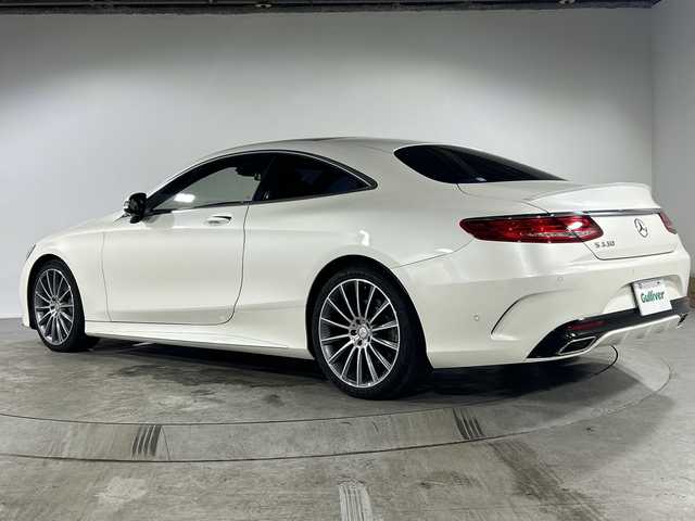 メルセデス・ベンツ Ｓ５５０ クーペ AMGライン 福岡県 2015(平27)年 5.7万km 白 純正HDDナビ/フルセグテレビ/全方位カメラ/黒革シート/シートヒーター/シートクーラー/ブルメスターサウンド/アイドリングストップ/クルーズコントロール/プッシュスタート/ETC