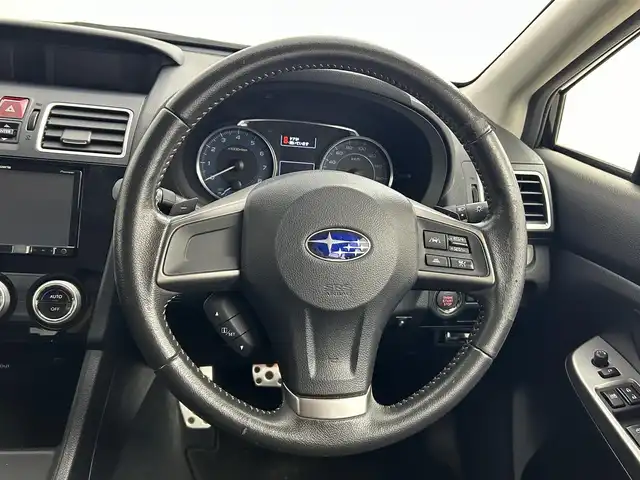 スバル インプレッサ スポーツ 1．6i－S アイサイト 道央・札幌 2016(平28)年 5.7万km クリスタルブラックシリカ ・４WD/・アイサイトＶｅｒ．２/・純正メモリナビ/・バックカメラ/・ＢＴ＆ＣＤ＆ＤＶＤ＆フルセグＴＶ/・横滑り防止機能/・スマートキー＆プッシュスタート/・純正ドライブレコーダー/・ＬＥＤヘッドライト/・オートライト/・ＥＴＣ/・アダプティブクルーズコントロール/・後退速度リミッター/・パドルシフト/・アイドリングストップ/・ステアリングスイッチ/・純正アルミホイール/・純正フロアマット/・オートエアコン/・ハーフレザーシート