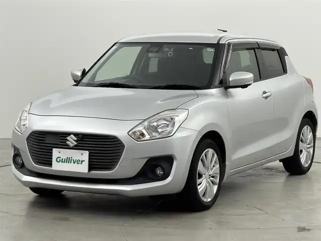 スズキ スイフト XL 福岡県 2017(平29)年 1.8万km スターシルバーメタリック 純正ナビ／フルセグＴＶ　/全方位カメラ　/ビルトインＥＴＣ　/前方ドライブレコーダー　/クルーズコントロール　/衝突軽減ブレーキ　/レーンキープ　/パドルシフト　/プッシュスタート　/シートヒーター　/純正１６インチＡＷ