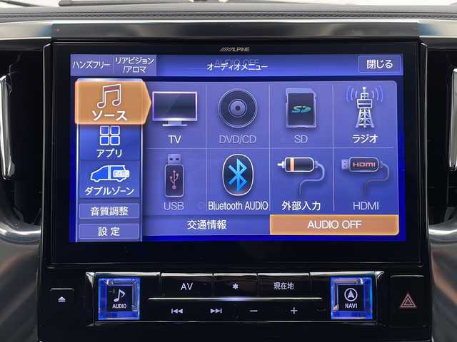 トヨタ アルファード S Cパッケージ 長野県 2020(令2)年 4.1万km ブラック ALPINEナビ/ＣＤ・ＤＶＤ再生/Bluetooth Audio/フルセグTV/ALPINEフリップダウンモニター/両側パワースライドドア/パワーバックドア/合皮レザーシート/前席シートヒーター/前席エアシート/ステアリングヒーター/プリクラッシュセーフティ/レーダークルーズコントロール/ブラインドスポットモニター/レーンディパーチャーアラート/LEDヘッドライト/オートライト/スマートキー/ビルトインETC