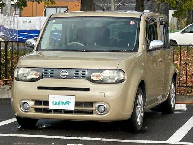 日産 キューブ 15X FOUR Vセレクション 宮城県 2008(平20)年 7.1万km クラフトダンボール 4WD/・センターデフロック/盗難防止装置/オーディオ（IDA-X100)/・ETC/プッシュスタート/・スマートキー/ハロゲンライト/・フォグランプ/・オートライト/純正フロアマット/電動格納ミラー/社外アルミホイール15インチ/社外16インチ　サマータイヤ積込み/・195/55/16  7mm