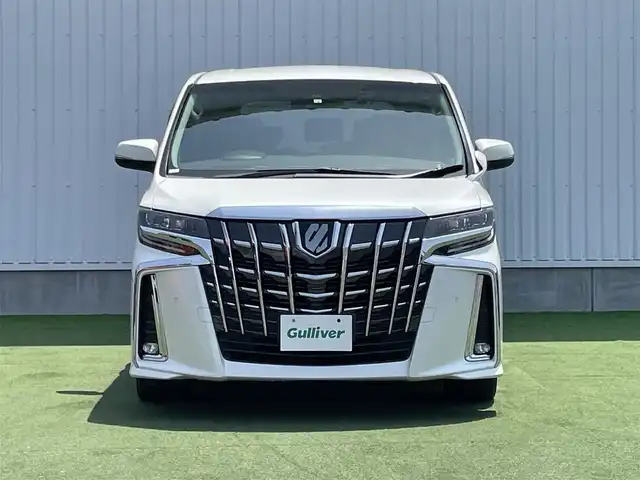 トヨタ アルファード S Cパッケージ 香川県 2018(平30)年 6.3万km ホワイトパールクリスタルシャイン Toyota Safety Sense/〇プリクラシュセーフティ/〇レーントレーシングアシスト/〇ロードサインアシスト/〇レーダークルーズコントロール/〇クリアランスソナー/〇オートマチックハイビーム/〇先行車発進告知/純正10インチSDナビ/フルセグTV/CD/DVD/Bluetooth/純正12.1インチ後席フリップダウンモニター（V12T-R66C)/黒革シート/シートヒーター/シートベンチレーション/パワーシート/ステアリングヒーター/両側パワースライドドア/パワーバックドア/ビルトインETC2.0/前後ドライブレコーダー/純正18インチAW/保証書/取扱説明書