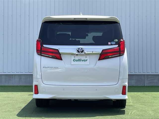 トヨタ アルファード S Cパッケージ 香川県 2018(平30)年 6.3万km ホワイトパールクリスタルシャイン Toyota Safety Sense/〇プリクラシュセーフティ/〇レーントレーシングアシスト/〇ロードサインアシスト/〇レーダークルーズコントロール/〇クリアランスソナー/〇オートマチックハイビーム/〇先行車発進告知/純正10インチSDナビ/フルセグTV/CD/DVD/Bluetooth/純正12.1インチ後席フリップダウンモニター（V12T-R66C)/黒革シート/シートヒーター/シートベンチレーション/パワーシート/ステアリングヒーター/両側パワースライドドア/パワーバックドア/ビルトインETC2.0/前後ドライブレコーダー/純正18インチAW/保証書/取扱説明書