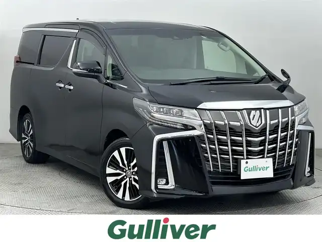 トヨタ アルファード S Cパッケージ 道央・札幌 2018(平30)年 3.5万km ブラック ・4WD/・ディーラーオプション9インチナビ/・フルセグTV/・両側パワースライドドア/・バックモニター/・ETC/・フリップダウンモニター/・セーフティセンス/・プリクラッシュセーフティ/・レーダークルーズコントロール/・オートマチックハイビーム/・レーントレーシングアシスト/・LEDヘッドランプ/・純正18インチアルミホイール/・革巻きステアリングホイール/・ステアリングヒーター/・ブラック合皮シート/・快適温熱シート/・パワーシート/・助手席パワーオットマン/・２列目エグゼグティブパワーシート/・サンシェード/・ウエルカムパワースライドドア機能付スマートエントリー/・SRSエアバック（運転席・助手席・サイド・カーテン）