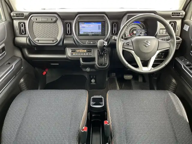 スズキ ハスラー Jスタイル 奈良県 2021(令3)年 1.8万km オフブルーメタリック/ガンメタリック2トーンルーフ ナビ　/フルセグＴＶ　/BT/CD/DVD/USB/SD/iPod/全方位カメラ　/コーナーセンサー　/シートヒーター　/ＡＡＣ　/前後ドライブレコーダー　/ＬＥＤヘッドライト　/オートライト　/衝突被害軽減システム　/レーンキープアシスト　/スマートキー