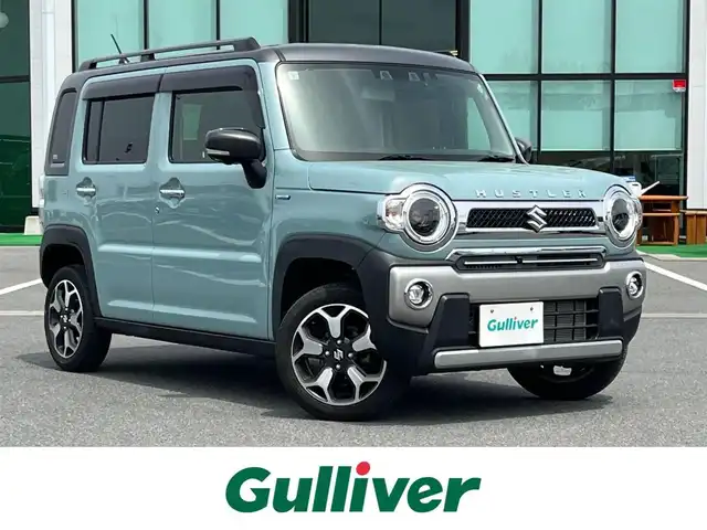 スズキ ハスラー Jスタイル 奈良県 2021(令3)年 1.8万km オフブルーメタリック/ガンメタリック2トーンルーフ ナビ　/フルセグＴＶ　/BT/CD/DVD/USB/SD/iPod/全方位カメラ　/コーナーセンサー　/シートヒーター　/ＡＡＣ　/前後ドライブレコーダー　/ＬＥＤヘッドライト　/オートライト　/衝突被害軽減システム　/レーンキープアシスト　/スマートキー