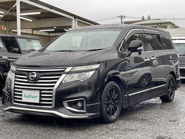 日産 エルグランド 250ハイウェイスターS 東京都 2017(平29)年 7万km ファントムブラック ワンオーナー/新車時保証書　/取扱説明書　ナビ説明書/純正メモリーナビ/フルセグTV【MM516D-L】/SD/CD/DVD/Blu-Ray/SDREC/BT/USB/フリップダウンモニター/バックカメラ　ETC/Fドライブレコーダー/両側パワースライドドア/LEDヘッドライト/オートライト/クルーズコントロール/Egプッシュスタート/ ストップボタン/スマートキー×2本/LEDバンパーイルミ/セキュリティー＆セーフティーパック/社外17インチアルミ