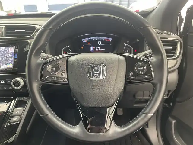 ホンダ ＣＲ－Ｖ EX・ブラックエディション 滋賀県 2021(令3)年 1.9万km クリスタルブラックパール 禁煙車/純正ナビ/（CD/DVD/SD/USB/Bluetooth/フルセグTV）/バックカメラ/サンルーフ/前後ドライブレコーダー/パワーバックドア/電動パーキングブレーキ/オートホールドブレーキ/ビルトインETC/衝突軽減ブレーキ/路外逸脱抑制機能/レーンキープアシストシステム/ブラインドスポットインフォメーション/標識認識機能/先行車発進告知/フロント熱線/革巻きステアリング/アダプティブクルーズコントロール/ステアリングリモコン/ステアリングヒーター/パドルシフト/レザーシート/前席シートヒーター/前席パワーシート/D席シートメモリー/LEDヘッドライト/フォグランプ/オートヘッドライト/純正フロアマット/オートリトラーミラー/スペアキー1本/USB充電/カーテンエアバッグ