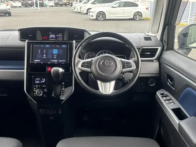 トヨタ ルーミー カスタムG－T 千葉県 2018(平30)年 2.1万km パールホワイトⅢ 純正9インチメモリナビ/(フルセグTV/BT/CD/DVD/HDMI/FM/AM)/バックカメラ/ドライブレコーダー/衝突被害軽減システム/クルーズコントロール/両側パワースライドドア/横滑り防止装置/ETC/アイドリングストップ/LEDヘッドライト/フォグランプ/オートライト/ウィンカーミラー/電動格納ミラー/純正15インチAW/シートリフター/プッシュスタート/スマートキー/フロアマット/ドアバイザー/取扱説明書/保証書