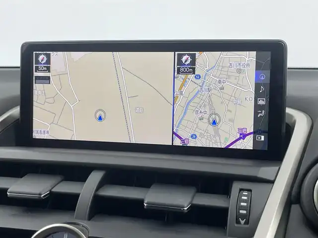 レクサス ＮＸ 300h クール&ブライト 埼玉県 2021(令3)年 3.7万km グラファイトブラックガラスフレーク サンルーフ　純正１０．１インチナビ　バックカメラ　黒レザー　ＢＳＭ　三眼ライト　ビルトインＥＴＣ２．０　メモリシート　シートヒーターベンチレーション　レーダークルーズコントロール　ステアリングヒーター　パドルシフト  純正アルミ　地デジTV