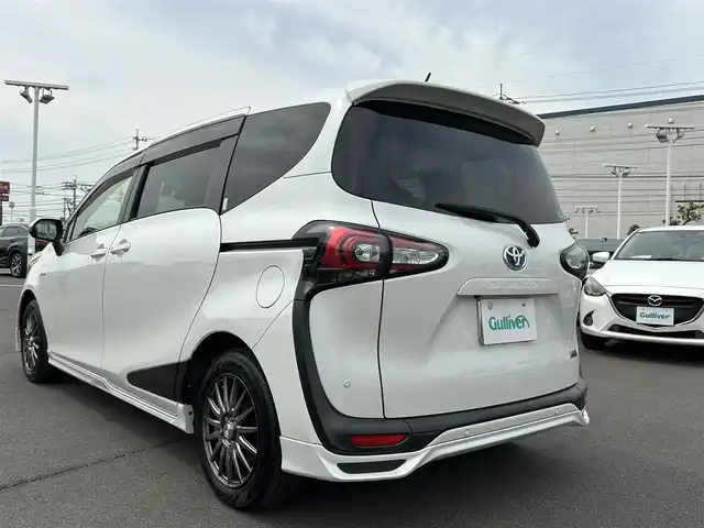 トヨタ シエンタ ハイブリッド G クエロ 岡山県 2019(平31)年 4.4万km ホワイトパールクリスタルシャイン 純正ナビ　/ドラレコ　/ＴＲＤエアロ　/パノラミックビューモニター　/１オーナー　/両側パワスラ　/純正ホイール付冬タイヤ　/電格ミラー/ＬＥＤフォグ　/ＬＥＤヘッドライト　/ステアリングスイッチ　/クルコン　/ビルトインＥＴＣ