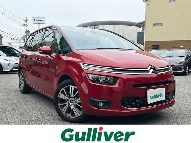 シトロエン グランドＣ４ピカソ エクスクルーシブ プラス 大阪府 2016(平28)年 5.1万km ROUGE RUBI 純正メモリナビ/・AM/FM/Bluetooth/・フルセグテレビ/サンルーフ/フリップダウンモニター/全周囲カメラ/ETC/ドライブレコーダー/クルーズコントロール/横滑り防止装置/パドルシフト/電動パーキングブレーキ/コーナーセンサー/LEDヘッドライト/オートマチックハイビーム/オートライト/オートエアコン/プッシュスタートボタン/スマートキー×2/ステアリングリモコン/純正17インチアルミホイール/12V充電器/USBジャック/純正フロアマット/保証書/取扱説明書/ナビ取扱説明書