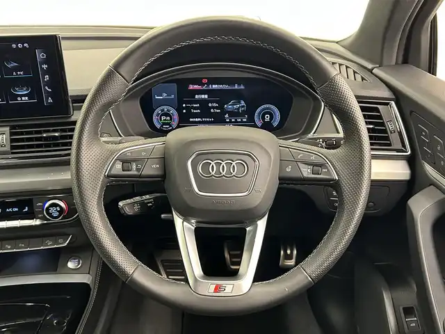 アウディ アウディ Ｑ５ SB 40TDIクワトロ Sライン 岡山県 2023(令5)年 2万km グレー ACC/衝突軽減B/アクティブレーンアシスト/パノラマサンルーフ/バーチャルコックピット/純正ナビ/全方位カメラ/フルセグTVチューナー/AppleCarPlay/AndroidAuto/アンビエントライト/アウディドライブセレクト/シートヒーター/純正19インチアルミ/・Sラインプラスパッケージ/アーティフィシャルインテリアレザー/全席シートヒーター/アコースティックガラス/・コンフォートパッケージ/ワイヤレスチャージ/リヤシートUSBチャージング/ステアリングヒーター/純正前後ドラレコ