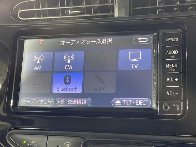 トヨタ アクア S スタイルブラック 神奈川県 2018(平30)年 2.1万km ダークブルーマイカ 純正7型SDナビゲーション【NSCD-W66】/フルセグ　CD　AM FM Bluetooth　SD　AUX/バックカメラ/セーフティセンス/プリクラッシュセーフティシステム/レーンディパーチャーアラート/オートマチックハイビーム/先行車発進告知機能/インテリジェントクリアランスソナー/パーキングサポートブレーキ/ステアリングスイッチ/ECO/EVMODE/プッシュスタート/スマートキー/純正15インチアルミホイール/LEDヘッドランプ/オートライト/純正リアスポイラー