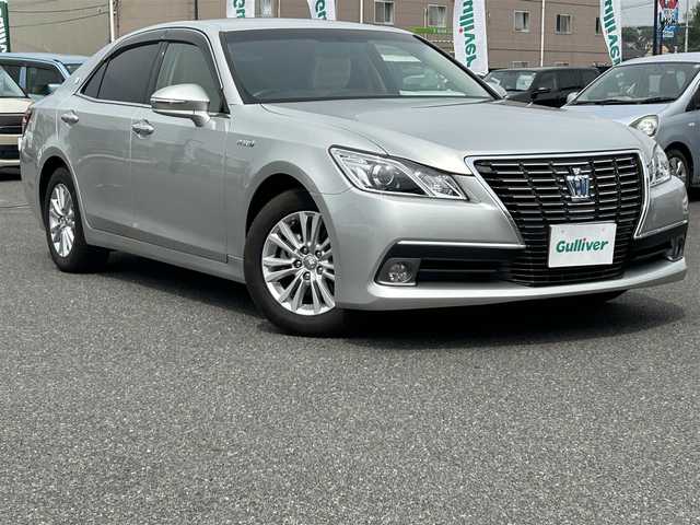 トヨタ クラウン ハイブリッド ロイヤルサルーン 香川県 2013(平25)年 7.2万km プレシャスシルバー HDDナビ/フルセグテレビ/Bluetooth/USB/バックカメラ/ウィンカーミラー/クルーズコントロール/ドアバイザー/プッシュスタート/ビルドインETC/LEDヘッドライト