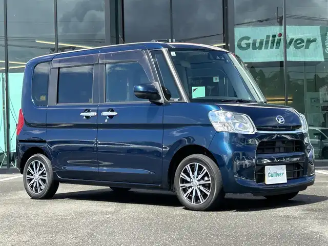 ダイハツ タント X VS SAⅢ 鹿児島県 2019(平31)年 4.8万km レーザーブルークリスタルシャイン ワンオーナー/スマートアシスト３/　衝突回避支援ブレーキ機能/　衝突警報機能（対車両・対歩行者）/　車線逸脱警報機能/　誤発進抑制制御機能/　先行車発進お知らせ機能/純正SDナビ/（Bluetooth/TV/CD/DVD）/フルセグTV/全周囲カメラ/両側パワースライドドア/LEDオートライト/スマートキー/ETC/シートヒーター/スマートキー/プッシュスタート/ドライブレコーダー/純正14インチアルミ