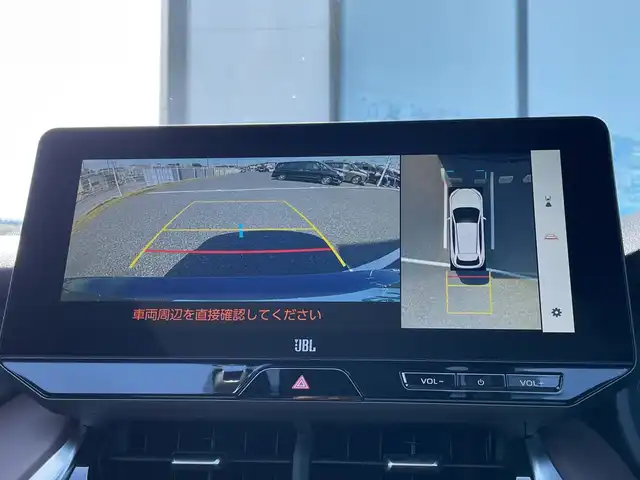 トヨタ ハリアー ハイブリッド Z レザーパッケージ 千葉県 2025(令7)年 0.3万km プレシャスブラックパール 純正12.3インチナビ/(BT/フルセグTV/AM/FM/ミラーキャスト)/全方位カメラ/JBLサウンド/KUHLエアロ/調光パノラマルーフ/ブラインドスポットモニター/デジタルインナーミラー/シートメモリー/マフラーカッター/衝突被害軽減システム/車線逸脱警報/クルーズコントロール/レザーシート/横滑り防止装置/ETC/アイドリングストップ/LEDヘッドライト/フォグランプ/オートライト/ウィンカーミラー/電動格納ミラー/純正19インチAW/シートヒーター/エアシート/ステアリングヒーター/プッシュスタート/スマートキー/フロアマット/ドアバイザー/スペアキー/取扱説明書/保証書