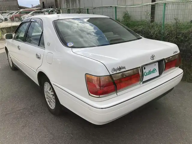 トヨタ クラウン ロイヤル ロイヤルサルーン プレミアム21 愛知県 2001(平13)年 3.6万km ホワイトパールクリスタルシャイン 純正ナビTV/ETC/ドライブレコーダー/クルーズコントロール/オートライト/オートエアコン/ステアリングカバー付/全席パワーシート/電動リアサンシェード/純正15インチアルミホイール/スペアキー/禁煙車