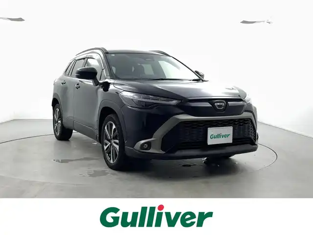 トヨタ カローラ クロス ハイブリッド Z 福井県 2023(令5)年 1.4万km アティチュードブラックマイカ 純正メモリナビ機能付きディスプレイオーディオ（FM/AM/BT/USB/AppleCArPlay/androidAuto）　シートヒーター/ハーフレザーシート/パワーバックドア/純正ビルトインETC/トヨタセーフティセンス