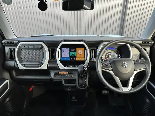 スズキ ハスラー HYBRID X 三重県 2020(令2)年 4.6万km オフブルーM AppleCarPlay/純正ナビ(CD/DVD/BT/USB)/フルセグ/360°カメラ/ステアリングスイッチ/シートヒーター/ETC/社外15AW/純正フロアマット/ドアバイザー/スペアキー/取扱説明書/保証書