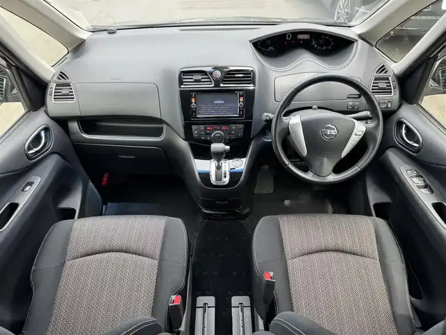 日産 セレナ HWS S HV Vセレ +Sefty Aセーフ 滋賀県 2015(平27)年 7.1万km タイガーアイブラウン 禁煙車/純正7型SDナビ/・MP315D-W/（Bluetooth/CD/DVD/USB/フルセグ）/後席11インチモニター/両側自動スライドドア/踏み間違い防止/レーンキープアシスト/クルーズコントロール/LEDヘッドライト/純正１６AW/ビルトインETC/スマートキー/プッシュスタート