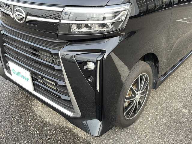 ダイハツ タント カスタム X 新潟県 2023(令5)年 1.4万km ブラックマイカメタリック 4WD/ワンオーナー/スマートアシスト/純正メモリナビ/(CD/DVD/Bluetooth/SD/HDMI/USB/フルセグTV)/バックカメラ/ETC/ドライブレコーダー/両側パワースライドドア/シートヒーター/アイドリングストップ/スマートキー/プッシュスタート/電動格納ミラー/ドアバイザー/純正フロアマット