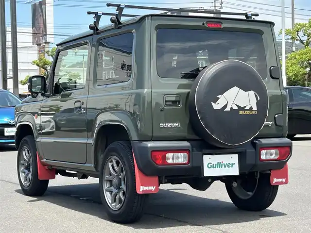 スズキ ジムニー XC 岡山県 2019(令1)年 6.1万km ジャングルグリーン 登録時走行距離60829km/社外ナビ/フルセグTV/(AM.FM.TV.CD.DVD.BT)/バックカメラ/ETC/衝突軽減ブレーキ/ドライブレコーダー/レーンキープアシスト/クルーズコントロール/横滑り防止装置/オートマチックハイビーム/アイドリングストップ/カーテンエアバック/シートヒーター(D+N席)/16インチ純正AW/プッシュスタート/ルーフレール