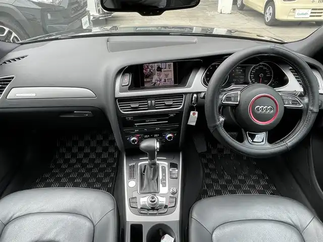 アウディ Ａ４ アバント 2．0TFSIクワトロ 青森県 2013(平25)年 7.6万km 黒 4WD/純正ナビ/【AM/FM/CD/DVD/SD/BT】/フルセグテレビ/バックカメラ/パーキングセンサー/アイドリングストップ/横滑り防止機能/前席シートヒーター/前席パワーシート/レザーシート/純正フロアマット/ETC/HIDヘッドライト/社外AWスタッドレスタイヤ積込/【22年製6分山】/取扱説明書/保証書