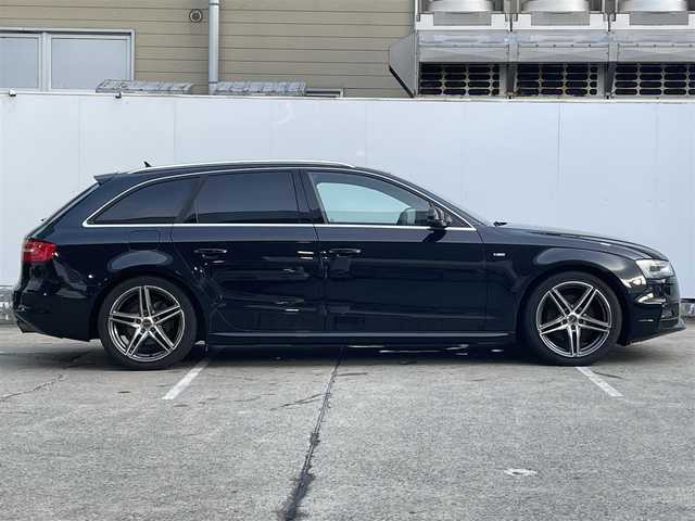 アウディ Ａ４ アバント 2．0TFSIクワトロ 青森県 2013(平25)年 7.6万km 黒 4WD/純正ナビ/【AM/FM/CD/DVD/SD/BT】/フルセグテレビ/バックカメラ/パーキングセンサー/アイドリングストップ/横滑り防止機能/前席シートヒーター/前席パワーシート/レザーシート/純正フロアマット/ETC/HIDヘッドライト/社外AWスタッドレスタイヤ積込/【22年製6分山】/取扱説明書/保証書