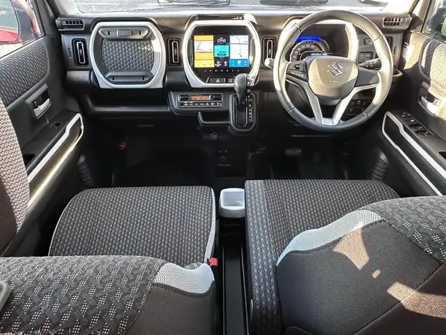 スズキ ハスラー HYBRID X 徳島県 2020(令2)年 2.8万km フェニックスレッドパール/ガンメタリック2トーンルーフ メーカーオプションナビ（９インチ）/全周囲カメラ/ETC/シートヒーター/ドライブレコーダー（前のみ）/純正フロアマット/横滑り防止装置/レーンキープアシスト/盗難防止装置/衝突軽減システム/デュアルカメラブレーキサポート/オートライト/LEDヘッドライト/アイドリングストップ/ステリングスイッチ/スペアキー