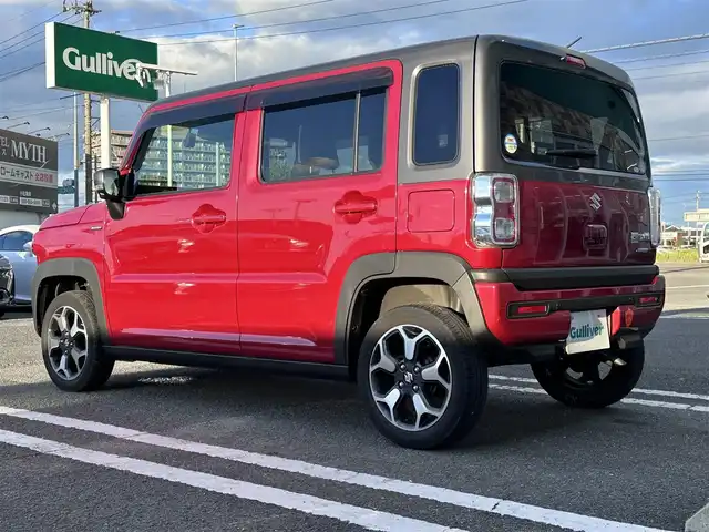 スズキ ハスラー HYBRID X 徳島県 2020(令2)年 2.8万km フェニックスレッドパール/ガンメタリック2トーンルーフ メーカーオプションナビ（９インチ）/全周囲カメラ/ETC/シートヒーター/ドライブレコーダー（前のみ）/純正フロアマット/横滑り防止装置/レーンキープアシスト/盗難防止装置/衝突軽減システム/デュアルカメラブレーキサポート/オートライト/LEDヘッドライト/アイドリングストップ/ステリングスイッチ/スペアキー