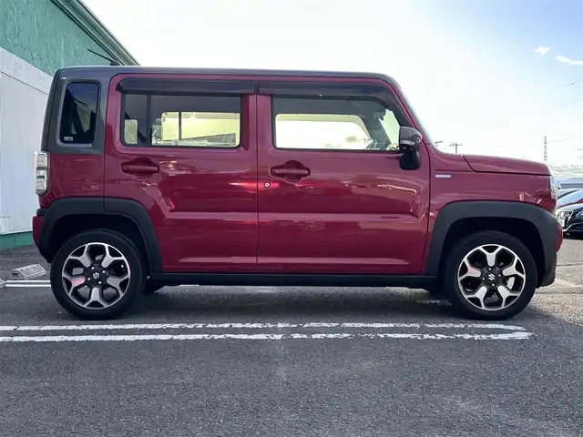 スズキ ハスラー HYBRID X 徳島県 2020(令2)年 2.8万km フェニックスレッドパール/ガンメタリック2トーンルーフ メーカーオプションナビ（９インチ）/全周囲カメラ/ETC/シートヒーター/ドライブレコーダー（前のみ）/純正フロアマット/横滑り防止装置/レーンキープアシスト/盗難防止装置/衝突軽減システム/デュアルカメラブレーキサポート/オートライト/LEDヘッドライト/アイドリングストップ/ステリングスイッチ/スペアキー